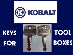 BETTER BUILT 201-219 KOBALT NORTHERN KEY SET OF 2 KEYS TRUCK TOOLBOX FREE SHIP - Picture 1 of 1