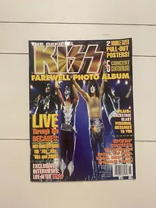 Vintage Winter 2000 Metal Edge Magazin offizielles KISS Abschied Fotoalbum Poster 2 - Bild 1 von 11
