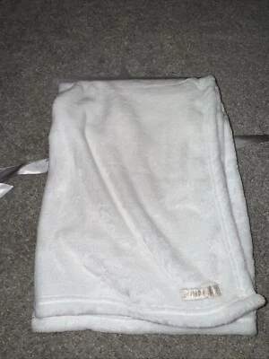 "Manta de bebé blanca suave suave polar mantas y más allá nueva sin etiquetas aproximadamente 30"x 30""" Foto 1 de 4