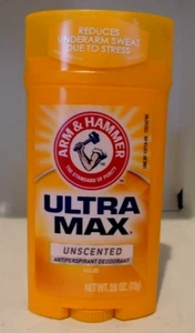 Arm & Hammer UltraMax Unscented Solid Antiperspirant Deodorant 2.6 oz - Picture 1 of 1
