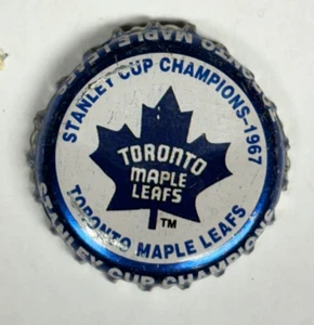 Labatt NHL Toronto Maple Leafs 1967 Champs Plastic Lined Beer Crown Bottle Cap - Picture 1 of 4