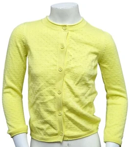 Cárdigan Top MARKS & SPENCER Niños Niñas Amarillo Abotonado Manga Larga - Imagen 1 de 4