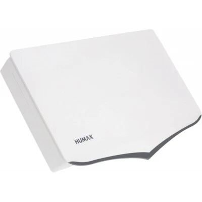 Humax Flat H40D4 Flachantenne weiß Quad LNB, 4 Teilnehmer Wand und Mastmontage - Bild 1 von 4