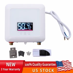 5500W 110V Tankless Hot Water Instant Heater Electric Shower Kitchen Boiler Bath - Picture 1 of 13
