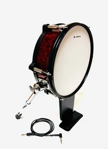 Lemon 12” Red Wrapped Bass Kick Drum for Roland and Alesis Kit - Picture 1 of 5
