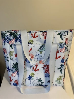 Vera Bradley MARRAKESH Cooler Tote Large Picnic Zippered Insulated Beach Theme - Image 1 of 4