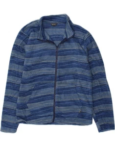 Chaqueta polar EDDIE BAUER niños 14-15 años grande azul a rayas poliéster BN15 - Imagen 1 de 4