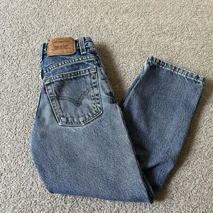 Vintage Kids Levi’s 550 Relaxed Fit Slim Size 8 Made In USA - Picture 1 of 9