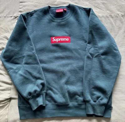 Talla X-Grande - Supreme Box Logo Cuello Redondo (FW22) Verde Pino Oscuro XL Foto 1 de 4