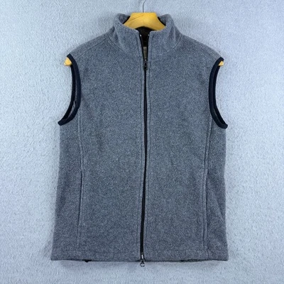 Vintage J.Crew Men's Fleece Vest Full Zip Gray Size XS Outdoors Made In USA - Image 1 of 4