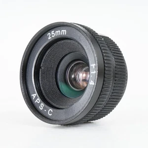:[EX+++] APS-C 25mm f/1.4 Focus-Adjustable Television C Mount Lens - Covers M4/3 - Picture 1 of 5