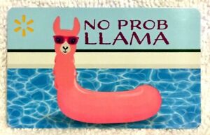 WalMart Smiling No Prob Llama Sunglasses Pool Inflatable 2020 Gift Card FD-70190