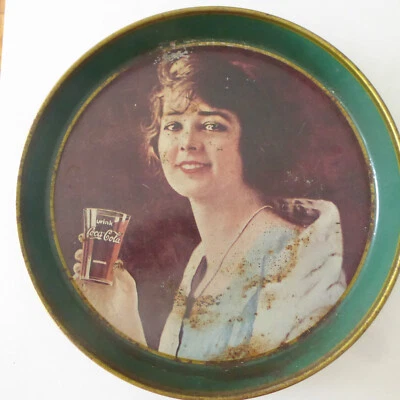 Vintage 1973 Coca-Cola Tablett Memorabilien Von 1923 Werbung Junge Lady - Bild 1 von 4