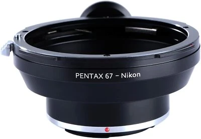 K&F Concept Manual Lens Adapter for Pentax P67 PK67 Lens to Nikon F AI Cameras - Image 1 of 4