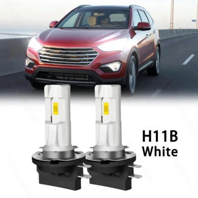 Комплект светодиодных фар ближнего света для Hyundai Santa Fe 2010-2016 H11B 6500k - Изображение 1 из 4