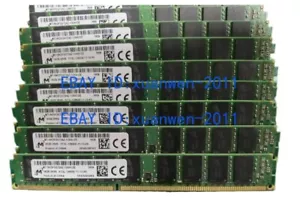 Lot of 8 128GB Micron DDR3 16GB PC3L-12800E 1600MHz VLP Unbuffered ECC Memory - Picture 1 of 8