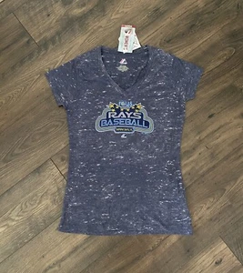 Camiseta para mujer Tampa Bay Rays Majestic gris grande - ¡nueva con etiquetas! - Imagen 1 de 3