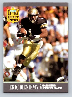 Eric Bieniemy 1991 Ultra #280 San Diego Chargers RC - Image 1 of 2