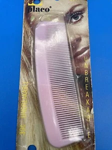 Vintage Light Pink Unbreakable Comb 5” by Placo in original unopened package - Picture 1 of 7