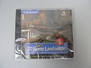 Broderbund 3D Home Landscape Designer Deluxe 5 Windows PC 2003 Sealed New - Zdjęcie 1 z 3