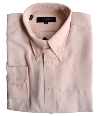 Pierre Cardin Shirt Long Sleeve Pink Button Down Collar Polynosic Sizes: L - XXL - Image 1 of 4