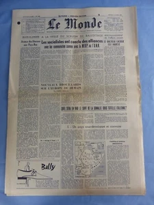 JOURNAL DE NAISSANCE ANNIVERSAIRE du 14 mars 1959 LE MONDE 14/03/1959 - Imagen 1 de 1