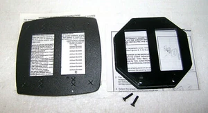 Placa de cubierta de salida de receptáculo GFCI de dos velocidades 2 velocidades octogonal dúplex impermeable - Imagen 1 de 4