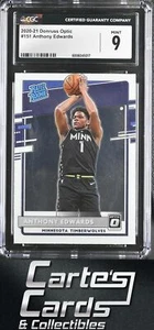 Anthony Edwards 2020-21 Donruss Optic #151 Timberwolves RC Rookie CGC 9 - Picture 1 of 2