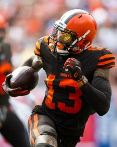ODELL BECKHAM JR 8X10 PHOTO CLEVELAND BROWNS PICTURE NFL FOOTBALL CLOSE UP - Picture 1 of 1
