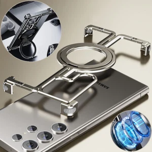 Magsafe Rahmenhülle Für Samsung Galaxy S24 Ultra Plus Aluminum Stand Magnet Case - Bild 1 von 14