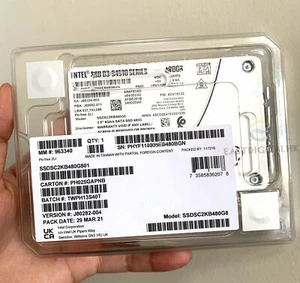 Intel SSDSC2KB480G801 D3-S4510 Series 480GB 2.5 6Gb/s SATA SSD 3D2 TLC New - Picture 1 of 7