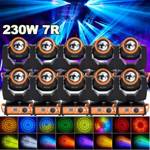230W 7R Beam Bulb Gobo 8+16 Prism Moving Head DMX LED Stage Light Disco dj Show - Picture 1 of 18