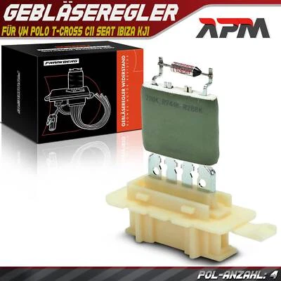 Resistenza regolatore ventola abitacolo per VW Polo T-Cross C11 Seat Ibiza KJ1 - Immagine 1 di 4