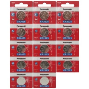 14 CR2025 CR 2025 Panasonic Lithium coin 3V Batteries - Picture 1 of 2