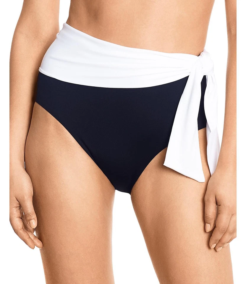 Lauren Ralph Lauren Bel Air High-Waist Bikini Bottom Swimwear Size (US14)