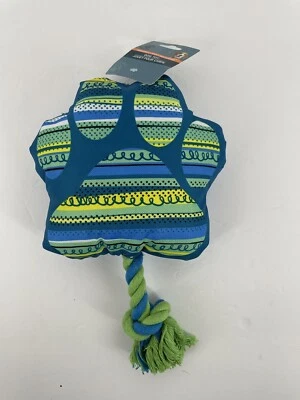 Dog Toy Dog's Paw Print Squeaky Colorful Rope Squeaks Throw Doggy Squeaking Dogs - Image 1 of 4