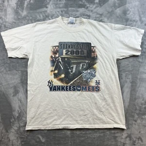 Vintage 2000 Subway Series Yankees vs Mets T-Shirt XL World Series MLB - Picture 1 of 8