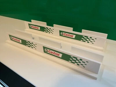 ROBBIESHOBBIES 2x CASTROL 1:32 Escala Le Mans F1 Rally, Pit Barrier Scalextric Carrera SCX