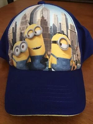 DESPICABLE ME MINIONS LE BUDDIES AJUSTABLE JUVENIL GORRA/GORRA DE BÉISBOL NUEVA CON ETIQUETAS Foto 1 de 3