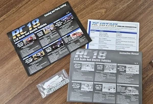 Team Associated 1/18 RC18 4x4 manual/lista de piezas/solución de problemas con pegatinas - Imagen 1 de 1
