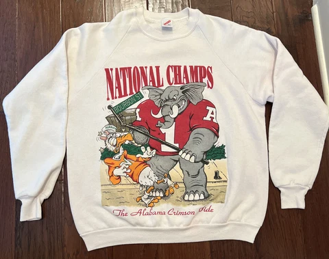 Vintage 1993 Sugar Bowl Alabama Crimson Tide Vs Miami, Football-National Champs Cover