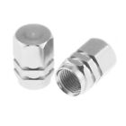 Valve Dust Caps Tyre Silver For Gilera Dakota 350 &  500 & Rc600