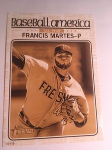 2017 Topps Heritage Minor League All Star 5x7 Francis Martes Astros 02/10 Gold
