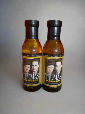 JOETLC 2 BOTTLES Thomas Gourmet Foods Marinade 14 oz Sauce Fish Chicken