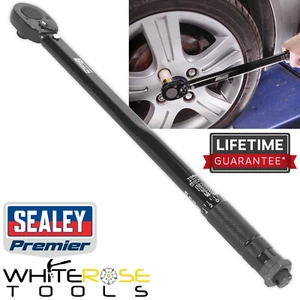 Sealey Drehmomentschlüssel schwarz 1/2" Dr Steckschlüssel kalibriert Mikrometer 27-204Nm Premier - Bild 1 von 5