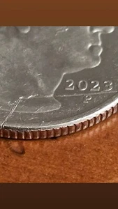 2023 P Mint Quarter Bessie Coleman With A major Die Crack And Die Chip - Picture 1 of 10