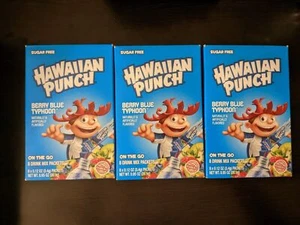 3-PACK Hawaiian Punch Berry Blue Typhoon Drink Mix Sugar Free SAME-DAY SHIPPING - Picture 1 of 3
