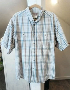 Wrangler Vintage Rugged Wear Men's Wrinkle Resist Plaid Shirt Size XXL - Picture 1 of 8