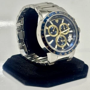 Swiss Legend Endurance Chronograph Watch 45mm Blue Dial Silver, 110007878 316L - Picture 1 of 8