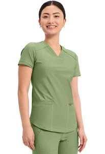 Bright Sage Cherokee Scrubs Form V Neck Top CK840 BRSG - Bild 1 von 6